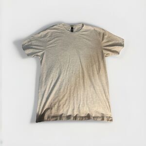 District Men's Gray Jersey Cotton Crew Neck Short Sleeve T-Shirt Large